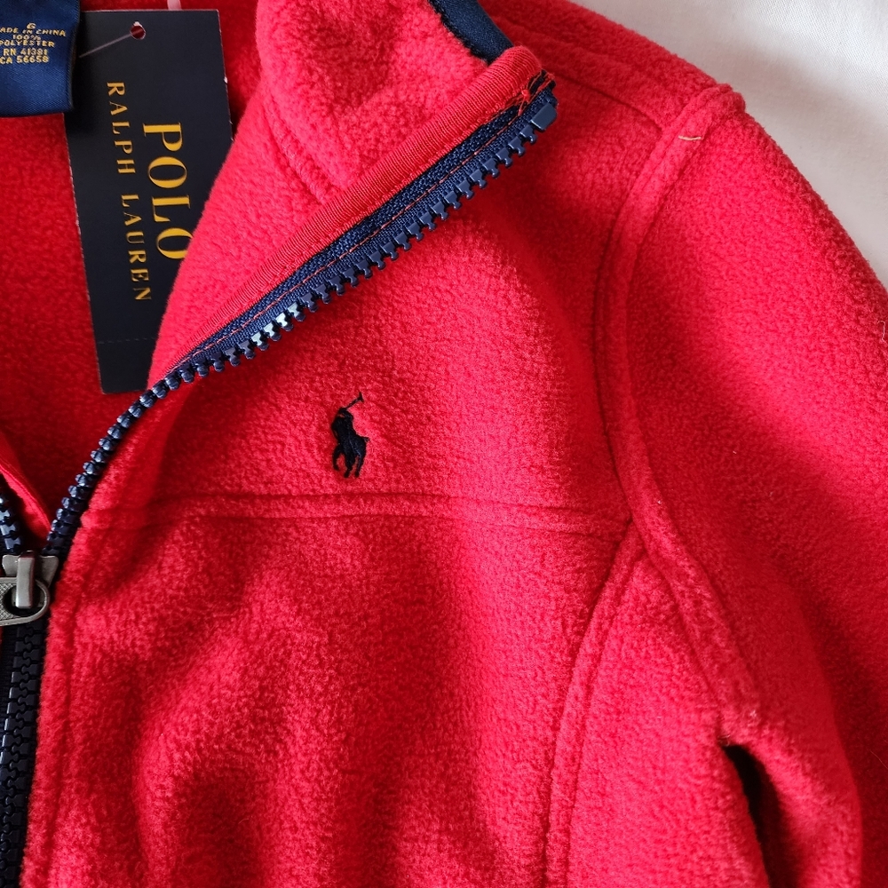 Ralph Lauren Polo fleece jacket, NEW, size 6 - Picture 2 of 5